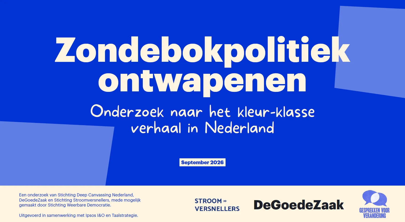 Onderzoeksrapport: Zondebokpolitiek Ontwapenen